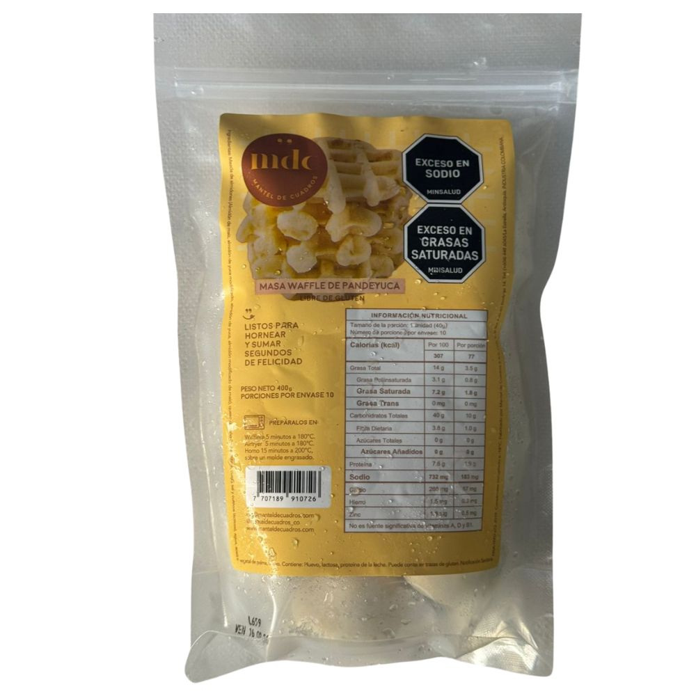 WAFLES MASA PAN DE YUCA MANT*10UND*400GR