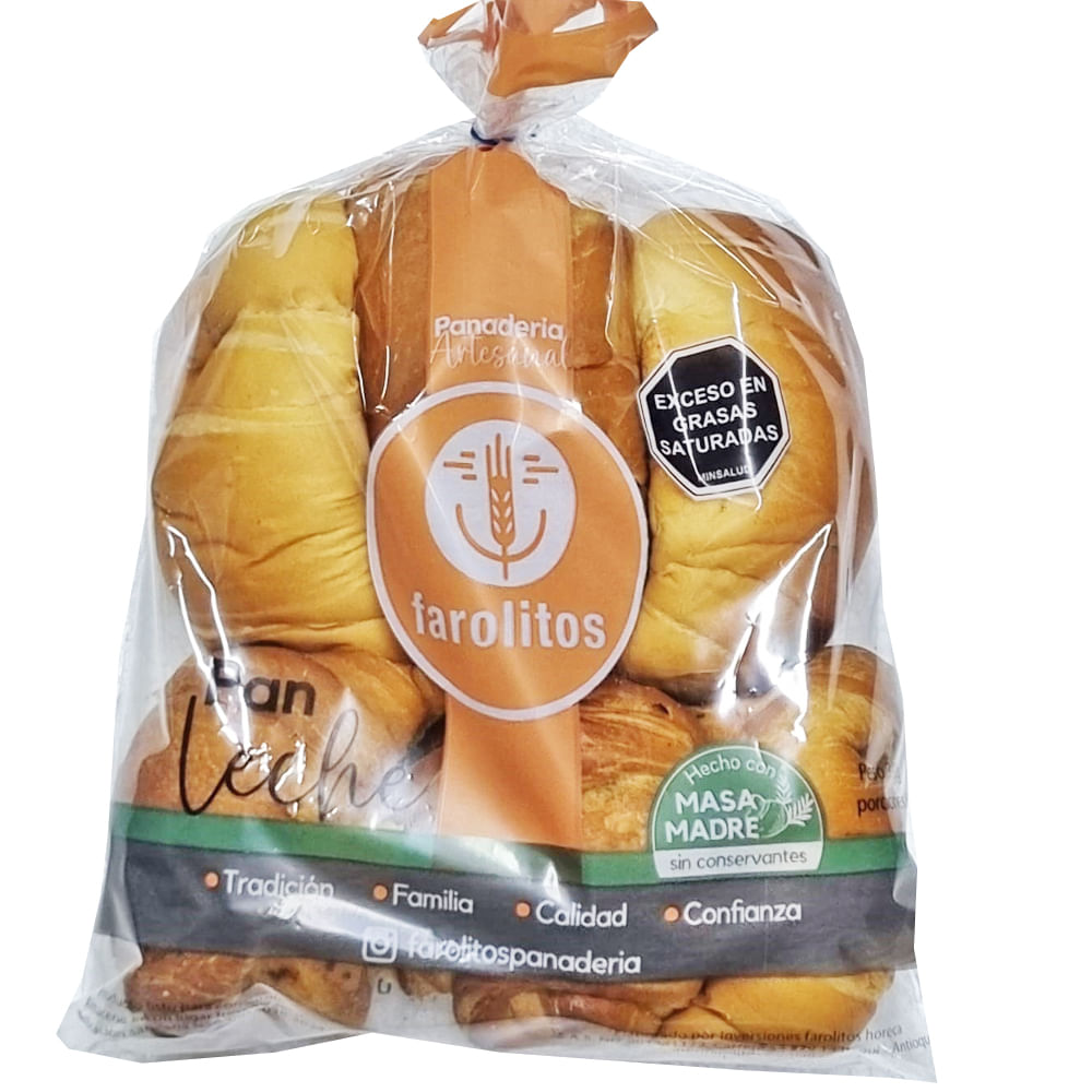 PAN ARTESANO DE LECHE FAROLITOS*390GR