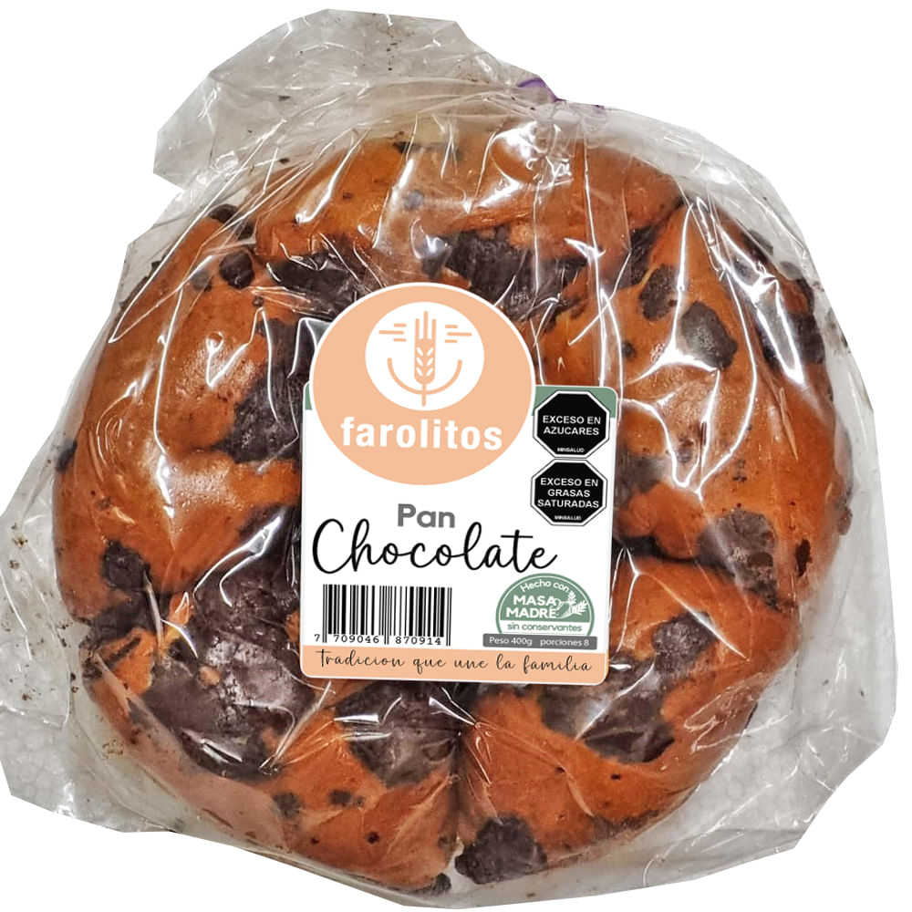 PAN ARTESANO CHOCOLATE FAROLITOS*400GR
