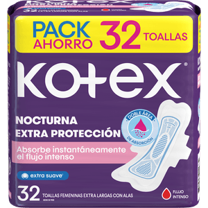 Toalla Kotex Nocturna Tela*32 und