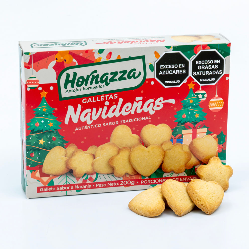 GALLETA NAVIDENA HORNAZZA CAJA*200GR