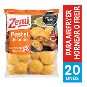 PASTEL DE POLLO ZENU X8 *300GR