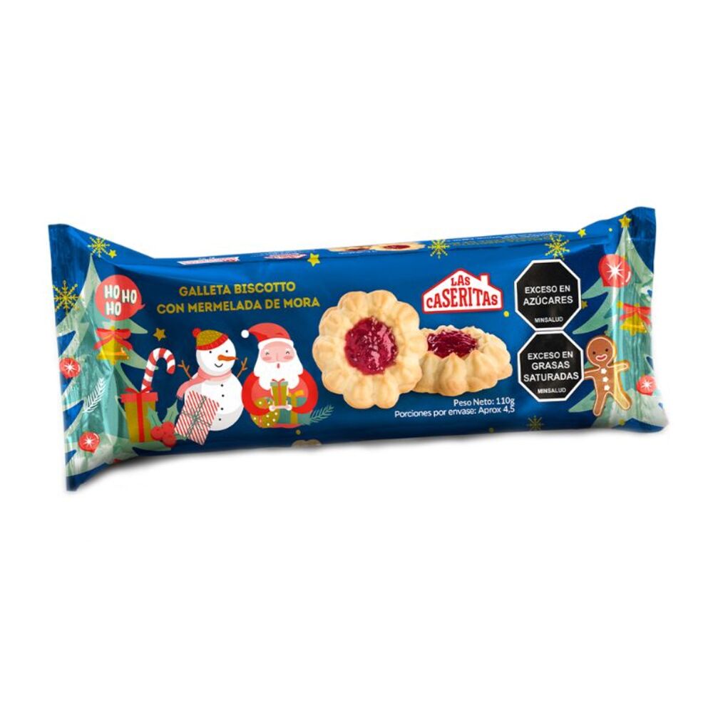 GALLETA CASERITAS BOSCOTTO MORA *110GR