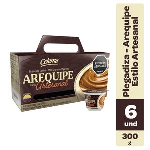 Arequipe CELEMA vaso 6 unds x50 g c/u