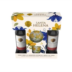 Vino S.helena X2 *750 ml+Gts Set Colec