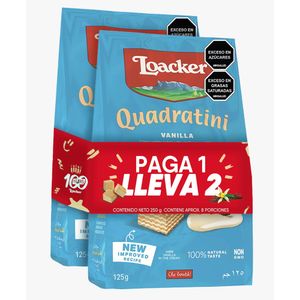 Galleta Quadrantini Pag1Ll2 Loacker*250 g
