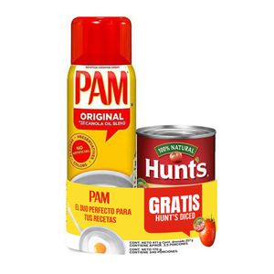Aceite Canola Pam*354 gr+Hunts Tomate