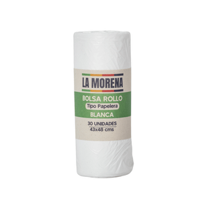 Bolsa Lm Rollo Papelera Blanca*30 und