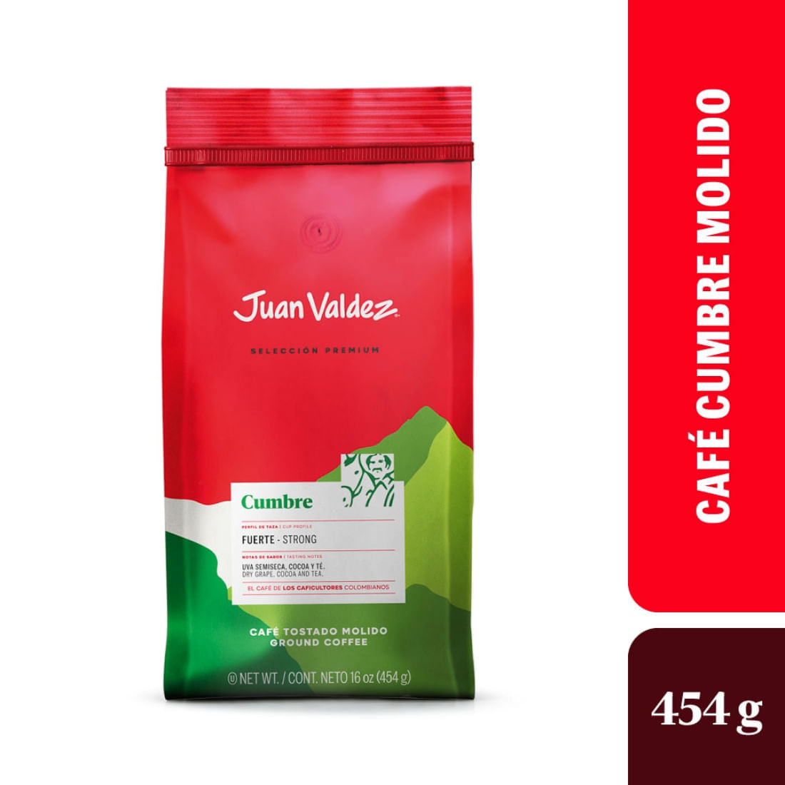 CAFE CUMBRE MOLIDO JUAN VALDEZ x 454GR