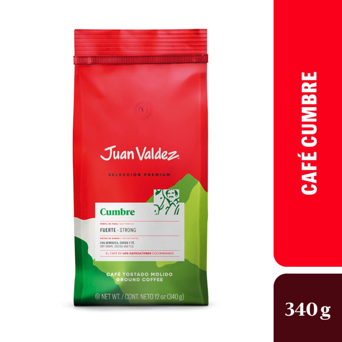 CAFE CUMBRE MOLIDO JUAN VALDEZ x  340GR