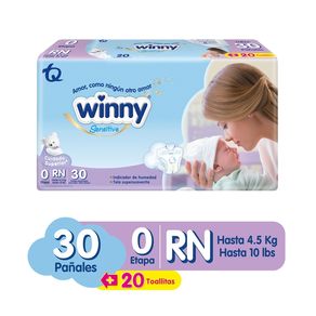 PAÑAL WINNY GOLD ET0  x 30+20 TOALLAS