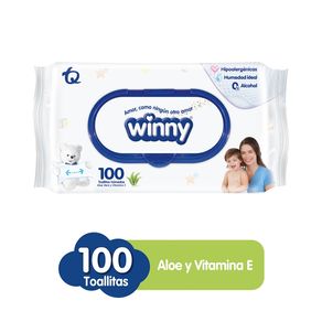 TOALLITAS WINNY ALOE 70+30 $ESP