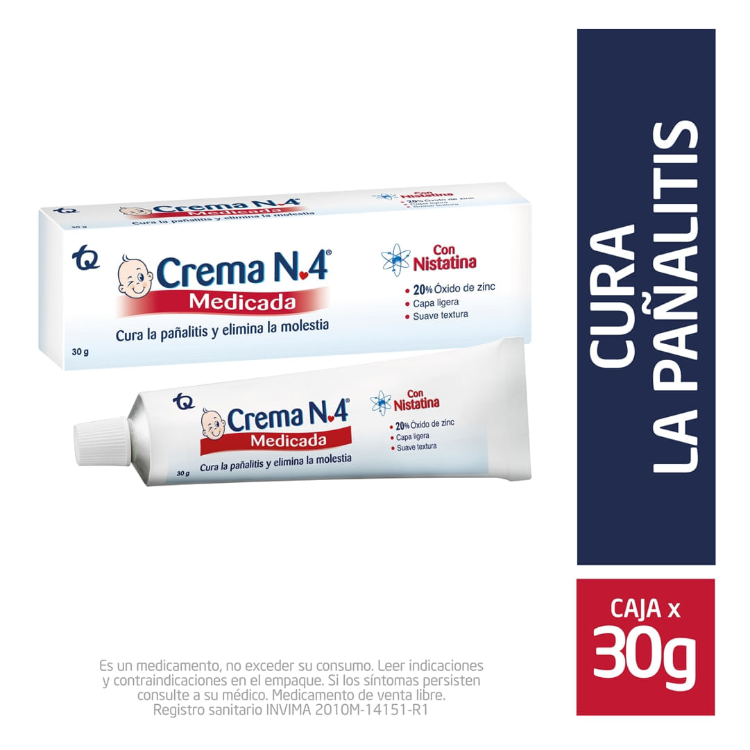 CREMA N4 MEDICADA TUBO*30GR