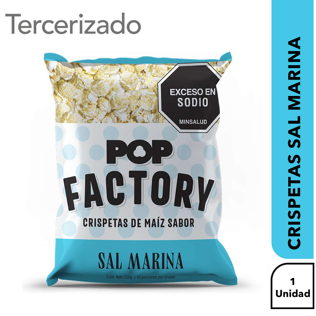 CRISPETAS NATURAL POPFACTORY *250GR