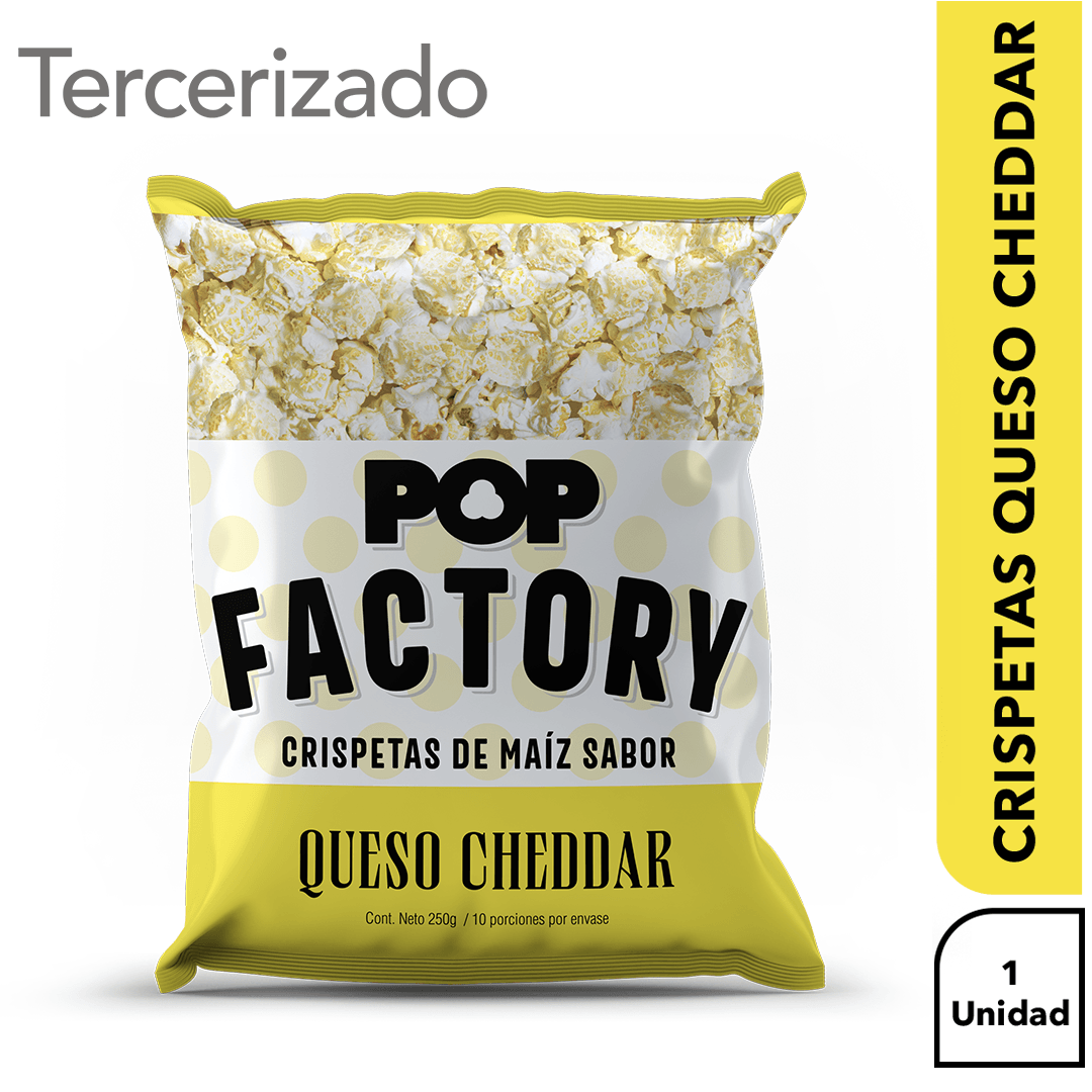 CRISPETAS QUESO POPFACTORY *250GR