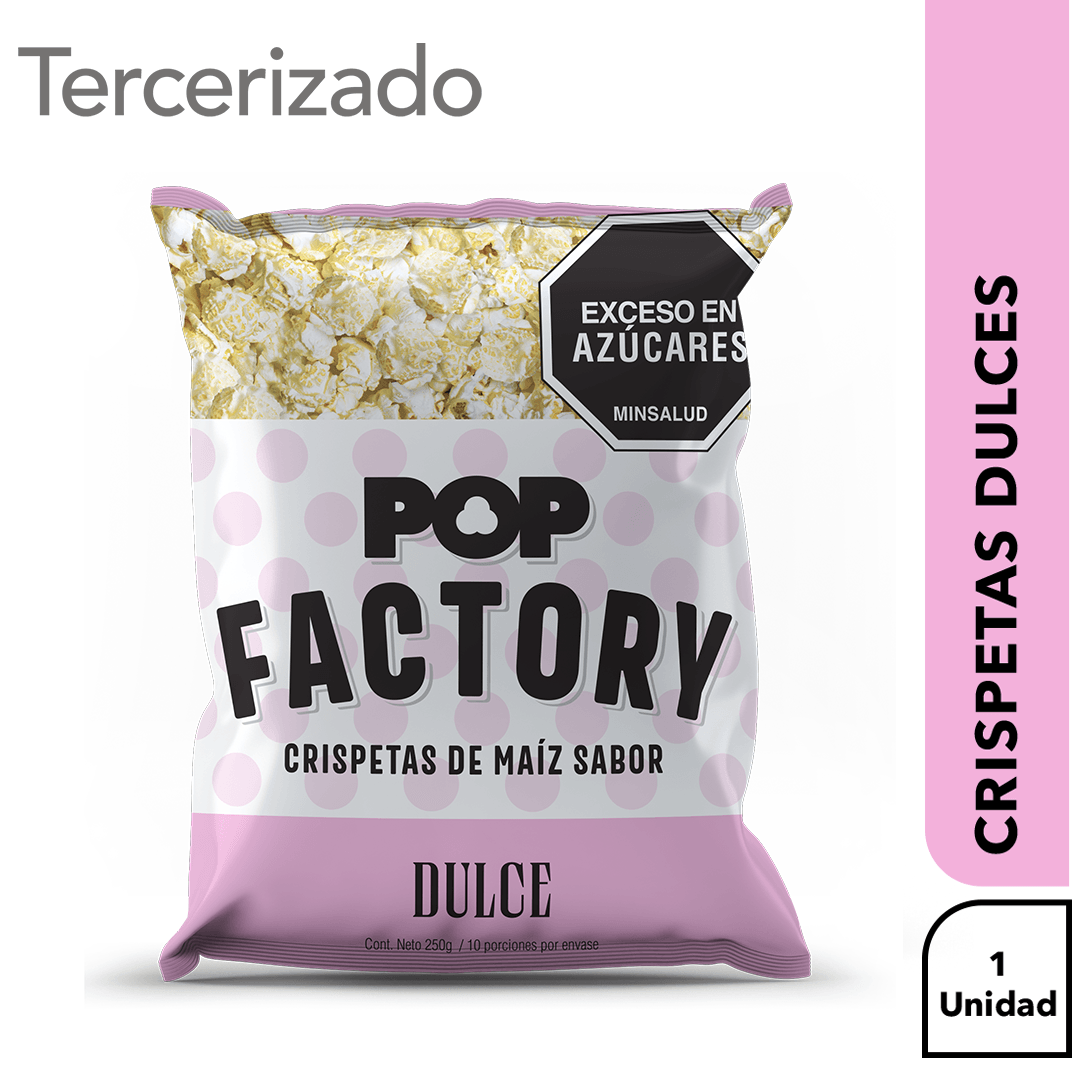 CRISPETAS DULCES POPFACTORY * 250 GR