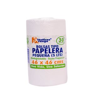 BOLSA PAPELERA BLANCO AROMA x 30 46X46