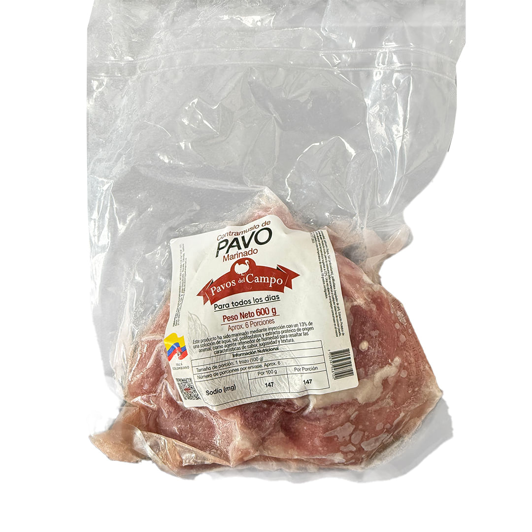 CONTRAMUSLO PAVO CONGELADOS PV*600GR