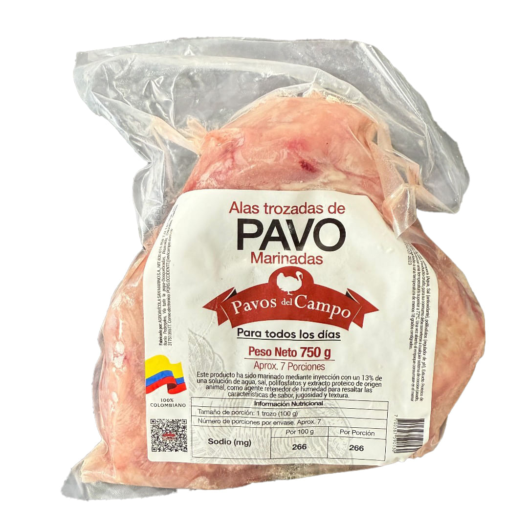 TROCITOS DE ALA PDC PAVO BBQ*750GR