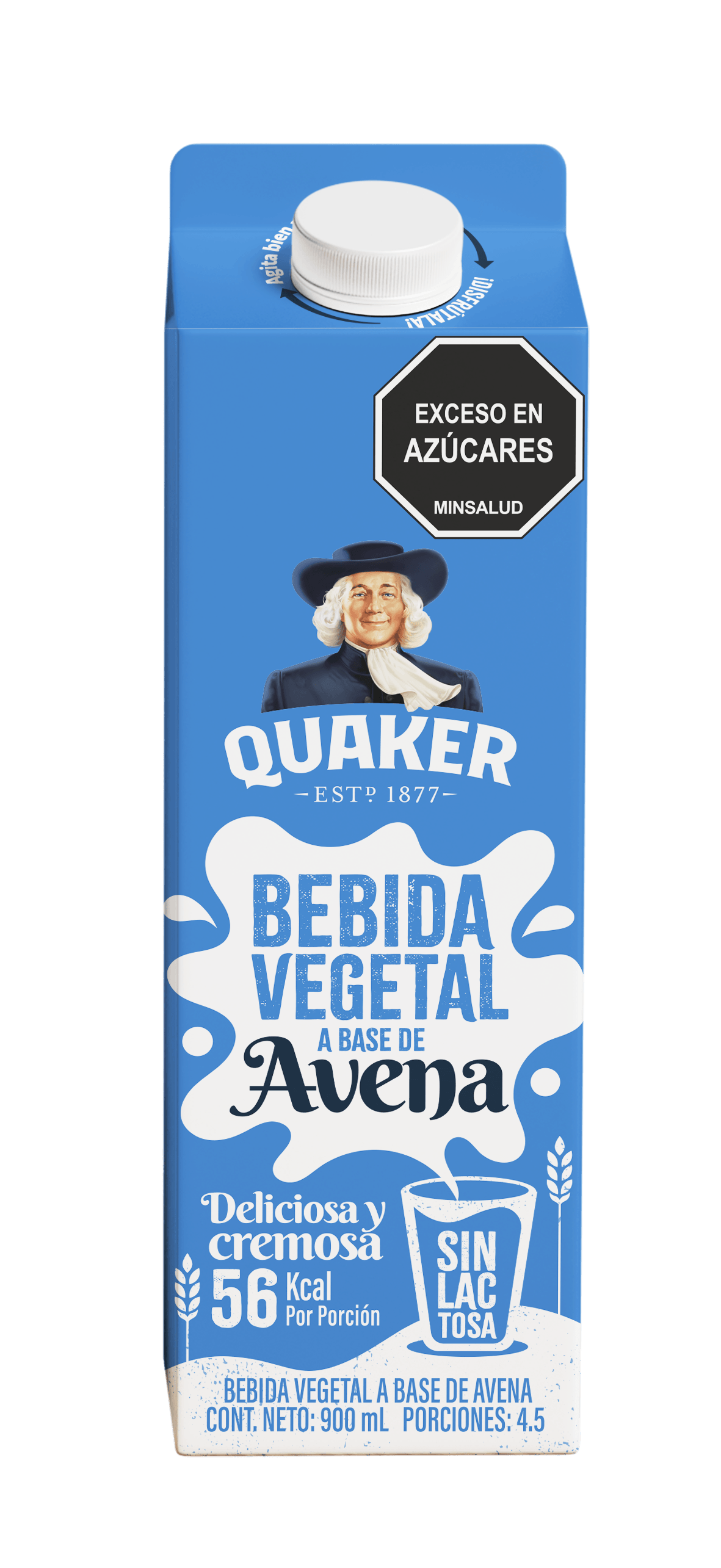 BEBIDA VEGETAL BASE AVENA QUAKER*900ML