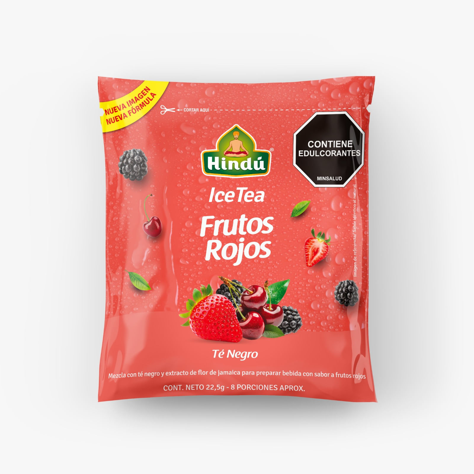 ICE TEA HINDU S/A FRUTOS ROJOS*22GR