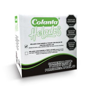 Helado Frut Amarillo Colanta*2500 gr