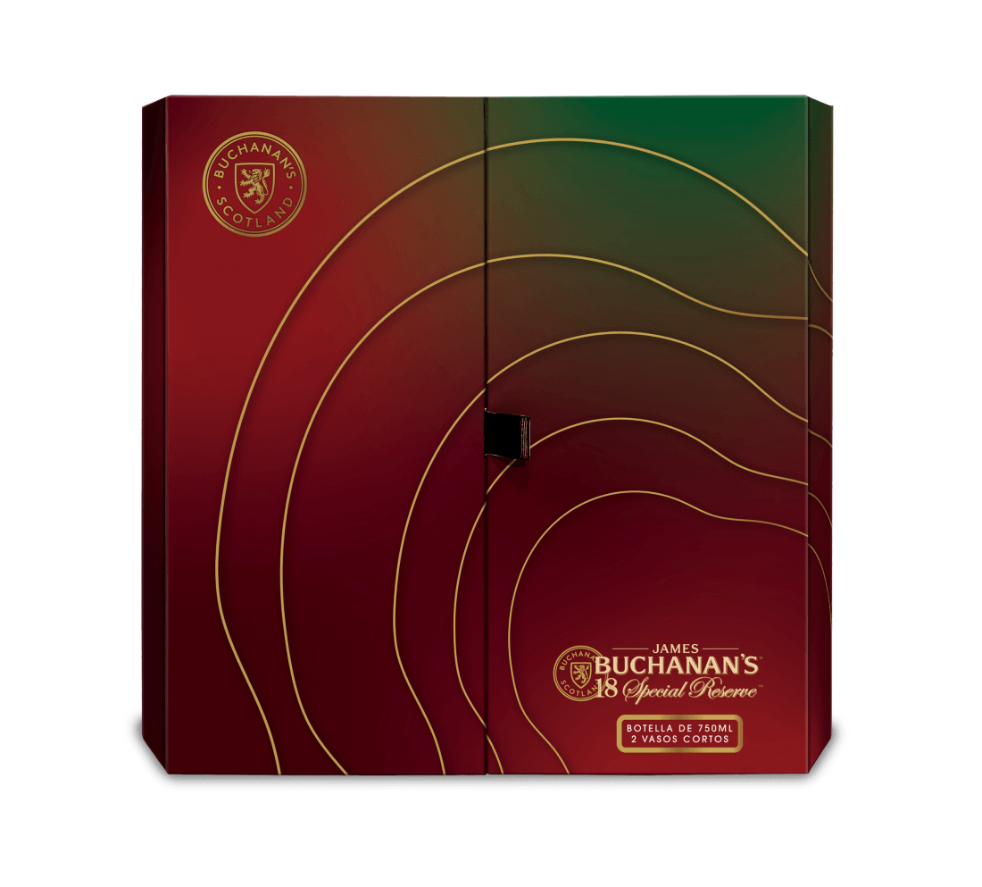 PACK WHISKY 18 A OS BUCHANANS*750M+VASOS