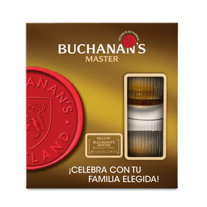 Pack Whisky Master Buchanans*750 ml+Vasos