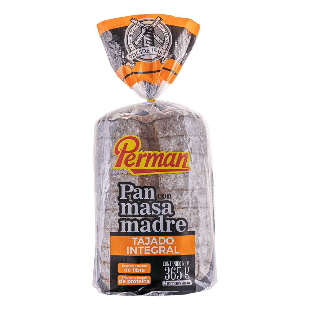 PAN INTEGRAL MASA MADRE*365GR