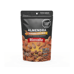 Almendra Tostada Miel Riovalle*80 g