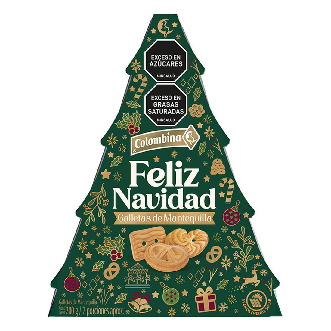 GALLETA NAVIDENA COLOMBINA ARBOL *200GR