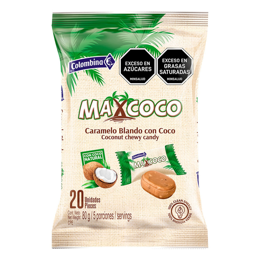 MAX COCO CARAMELO BLANDO X 80 GR