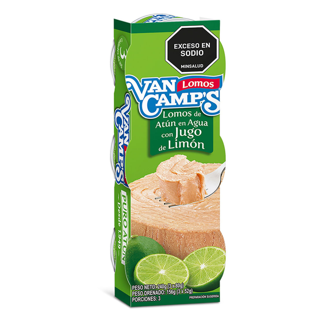 ATUN CON LIMON VANCAMPS X3 x 180GR
