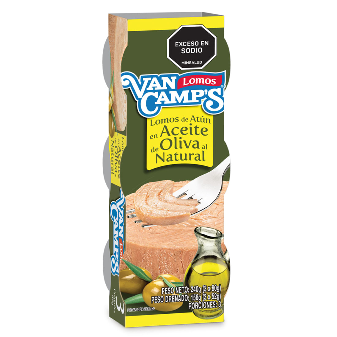 ATUN ACEITE DE OLIVA VANCAMPSX3 x 240GR