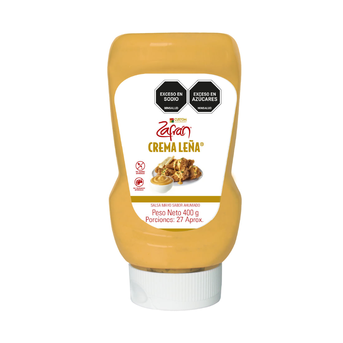 SALSA CREMA LEÑA PET ZAFRAN *400 GR