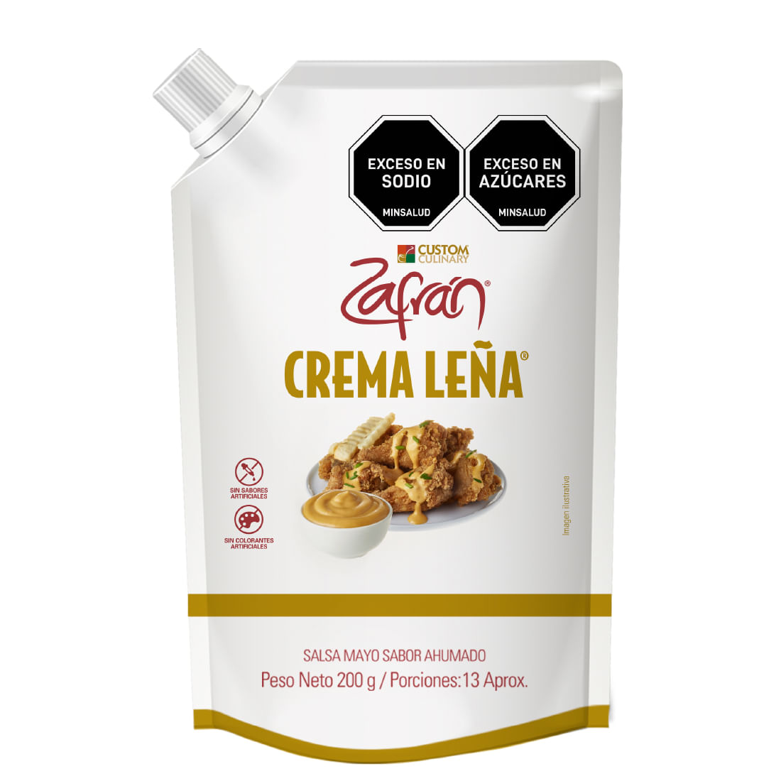 SALSA CREMA LEÑA ZAFRAN*200GR