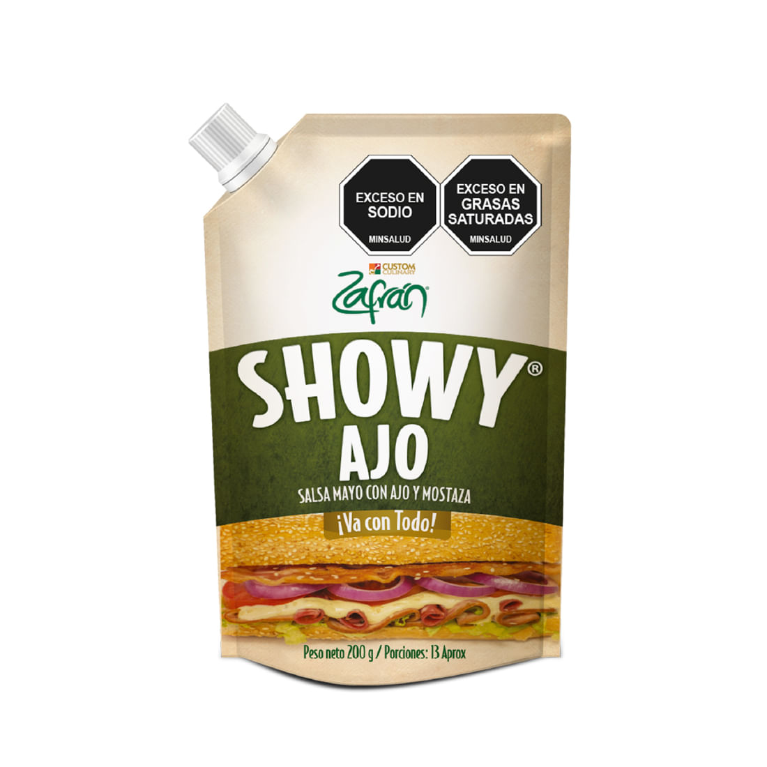 SALSA SHOWY AJO DOY PACK  x 200GR