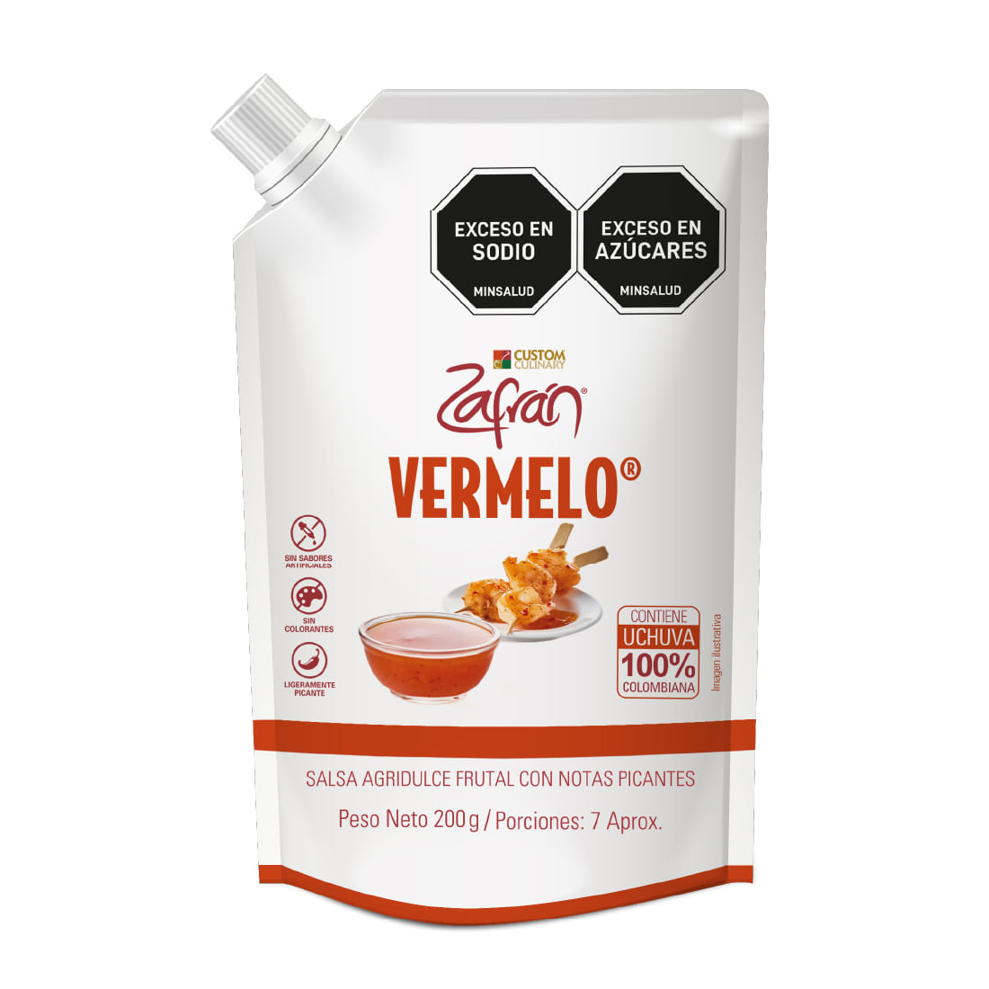 SALSA VERMELO AGRIDULCE ZAFRAN  X 200 GR