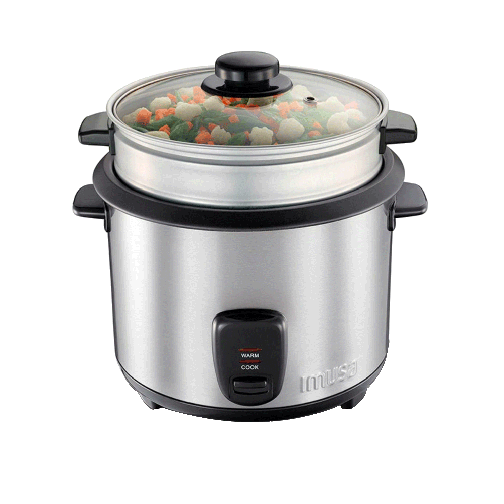 Olla Arrocera Imusa Inox 10 Tazas Gris
