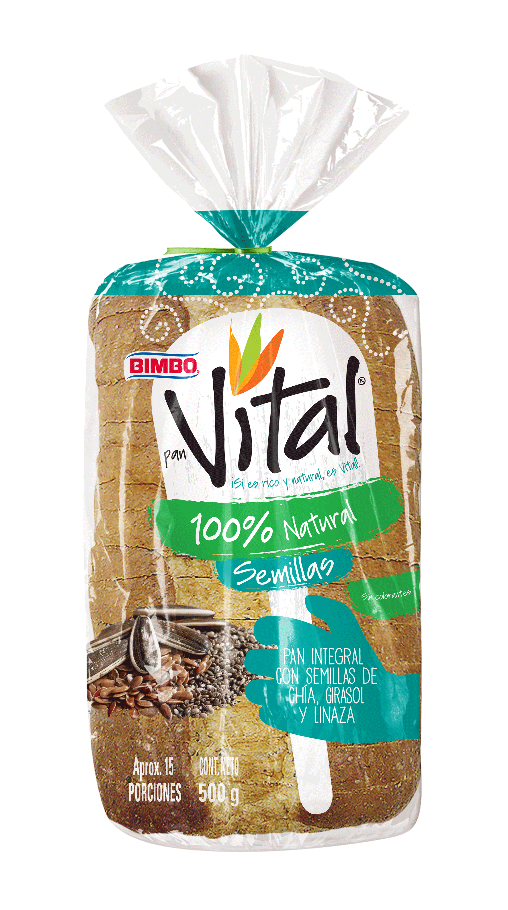 PAN SEMILLAS BIMBO  x  500 g