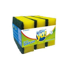 FIBRA ESPONJA DOBLE USO 3X2U