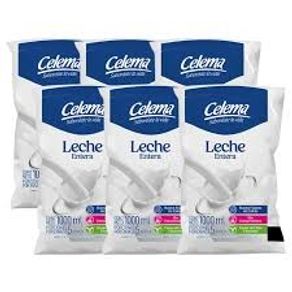 LECHE UHT ENTERA BOLSA *6 UND *1000ML