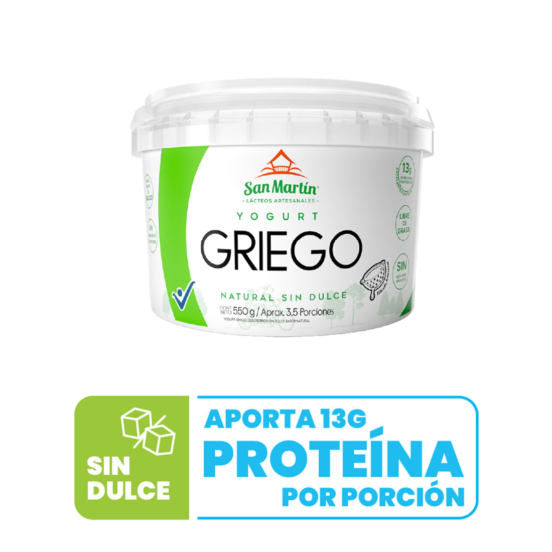 YOGURT GRIEG SANMARTIN NATU S/DUL 550GR