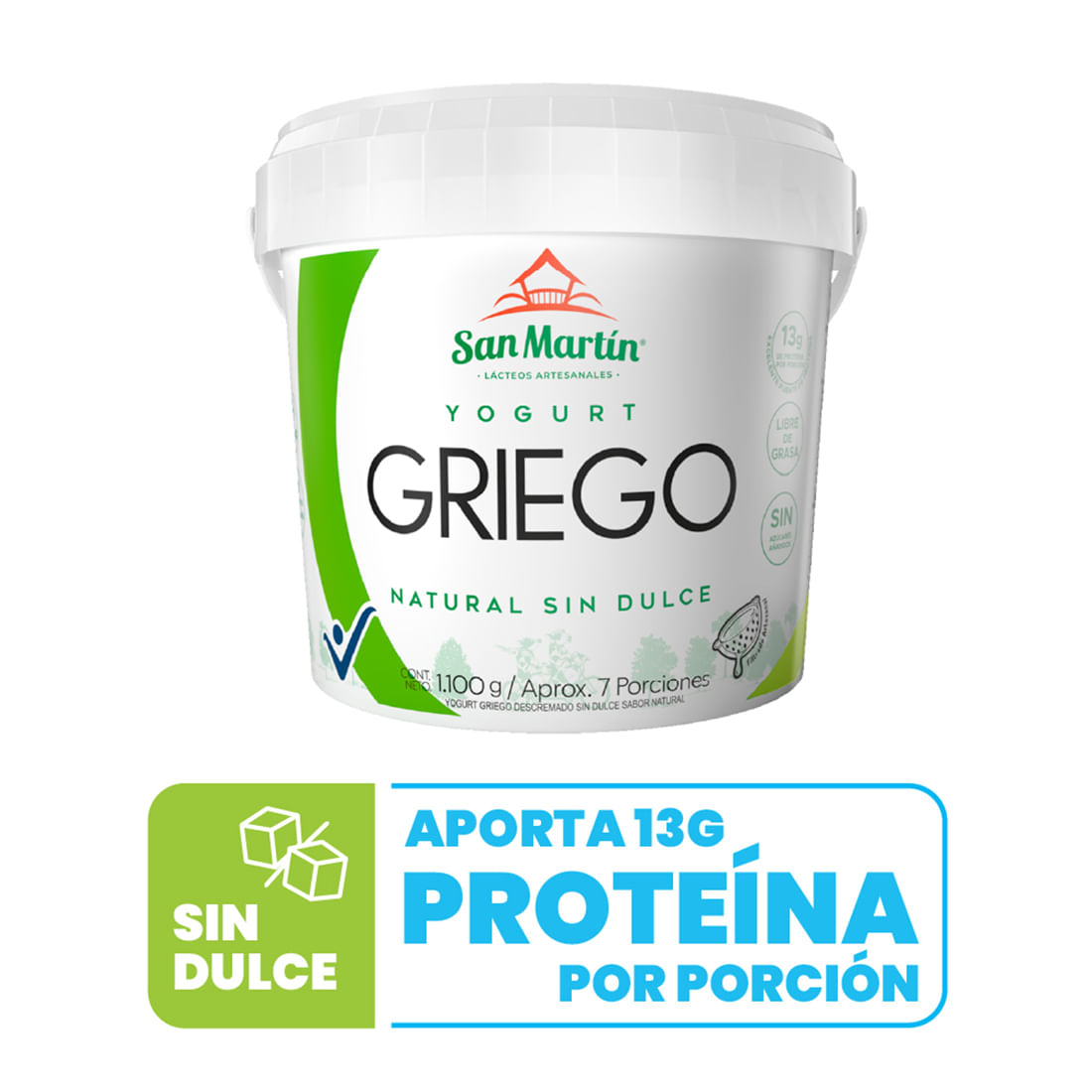 YOGUR GRIEGO SIN DULCE SAN MARTINx1100GR