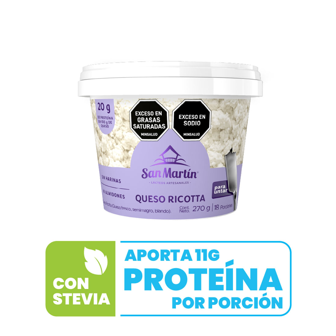 QUESO RICOTA SAN MARTIN PARA UNTAR 270GR