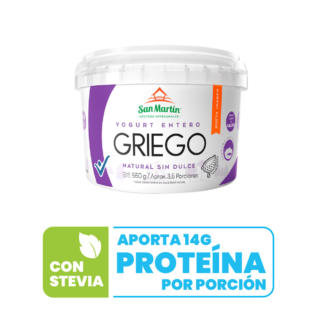YOGUR GRIEGO ENTERO SAN MARTIN*550GR