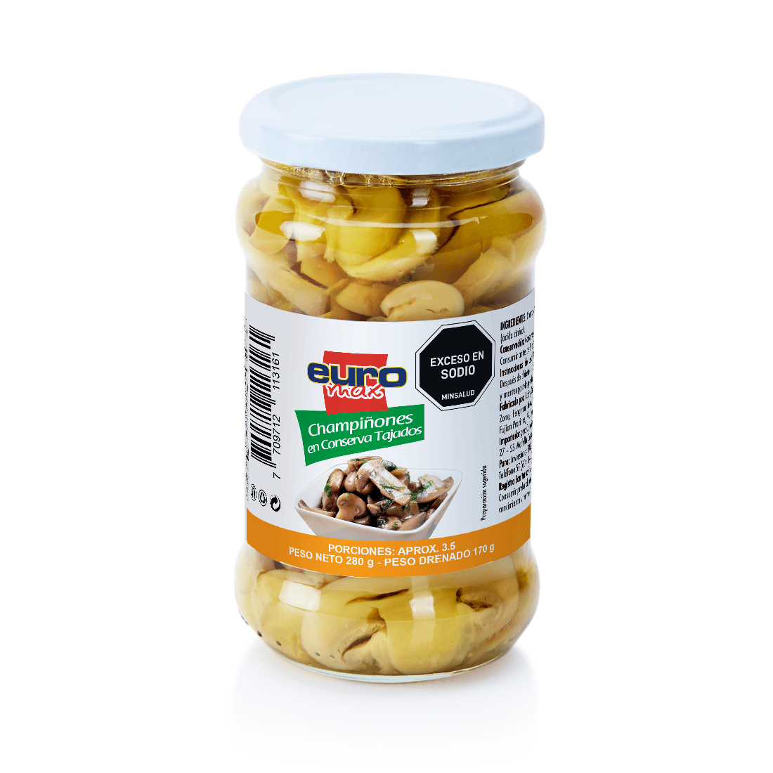 CHAMPIÑONES EN CONSERVA TJ EUROMAX*280GR