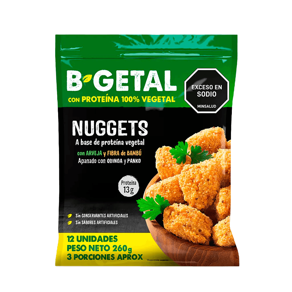 NUGGETS BGETAL PROTEINA 12UN*260GR