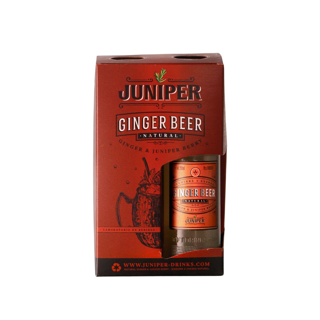 AGUA TONICA GINGER BEER JUNIPER 4*200ML