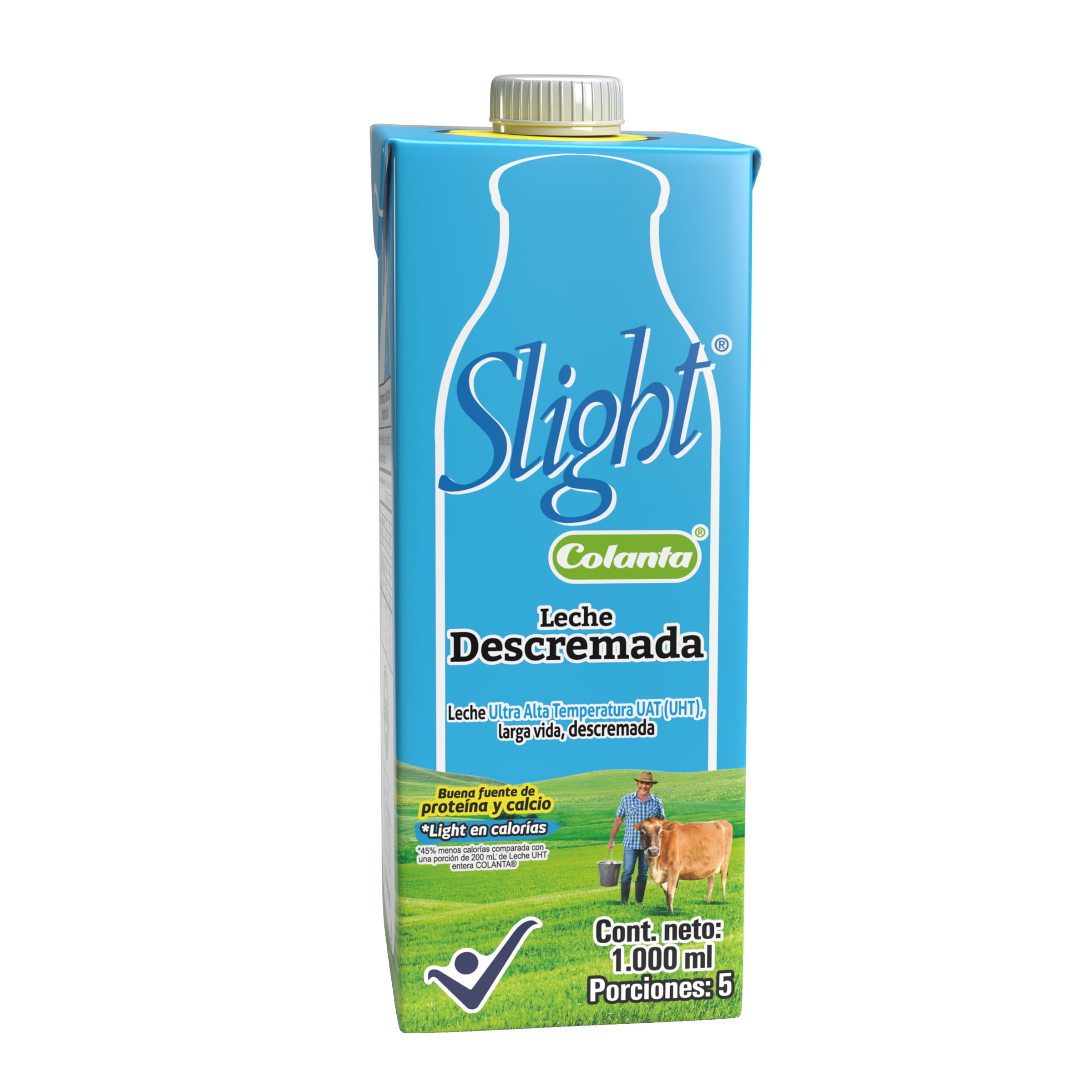LECHE UHT DESCREMADA CAJA COLANTA*1000ML